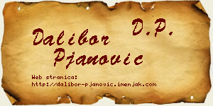 Dalibor Pjanović vizit kartica